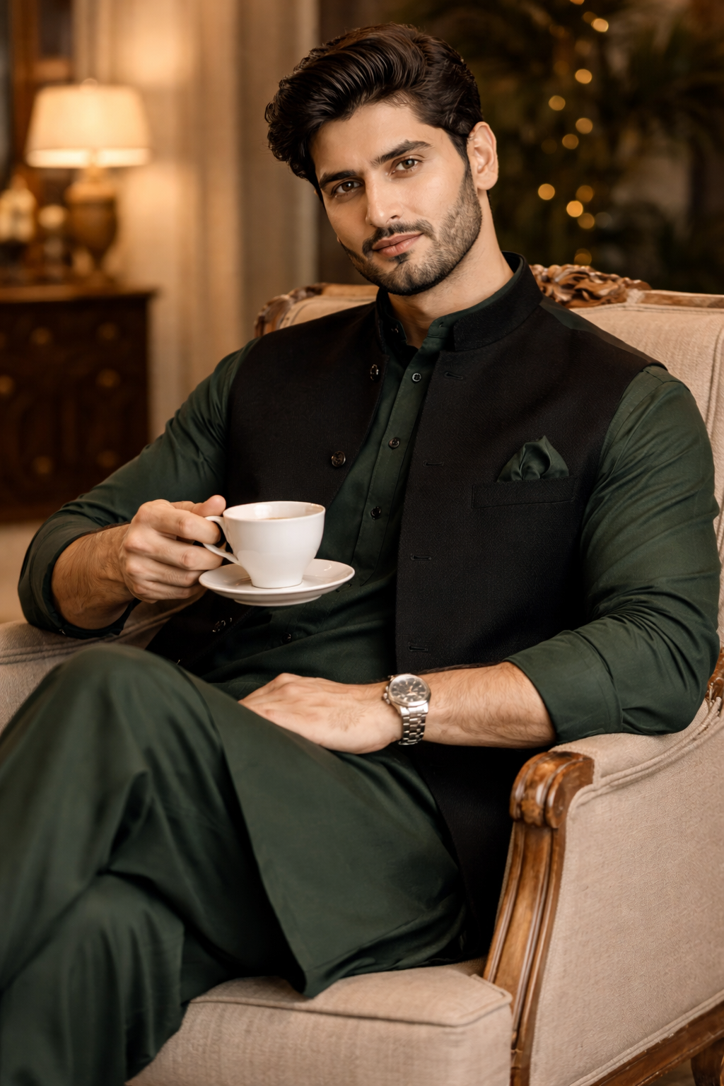 Day-to-Night Ramadan Outfits for Men Using Unstitched Fabrics