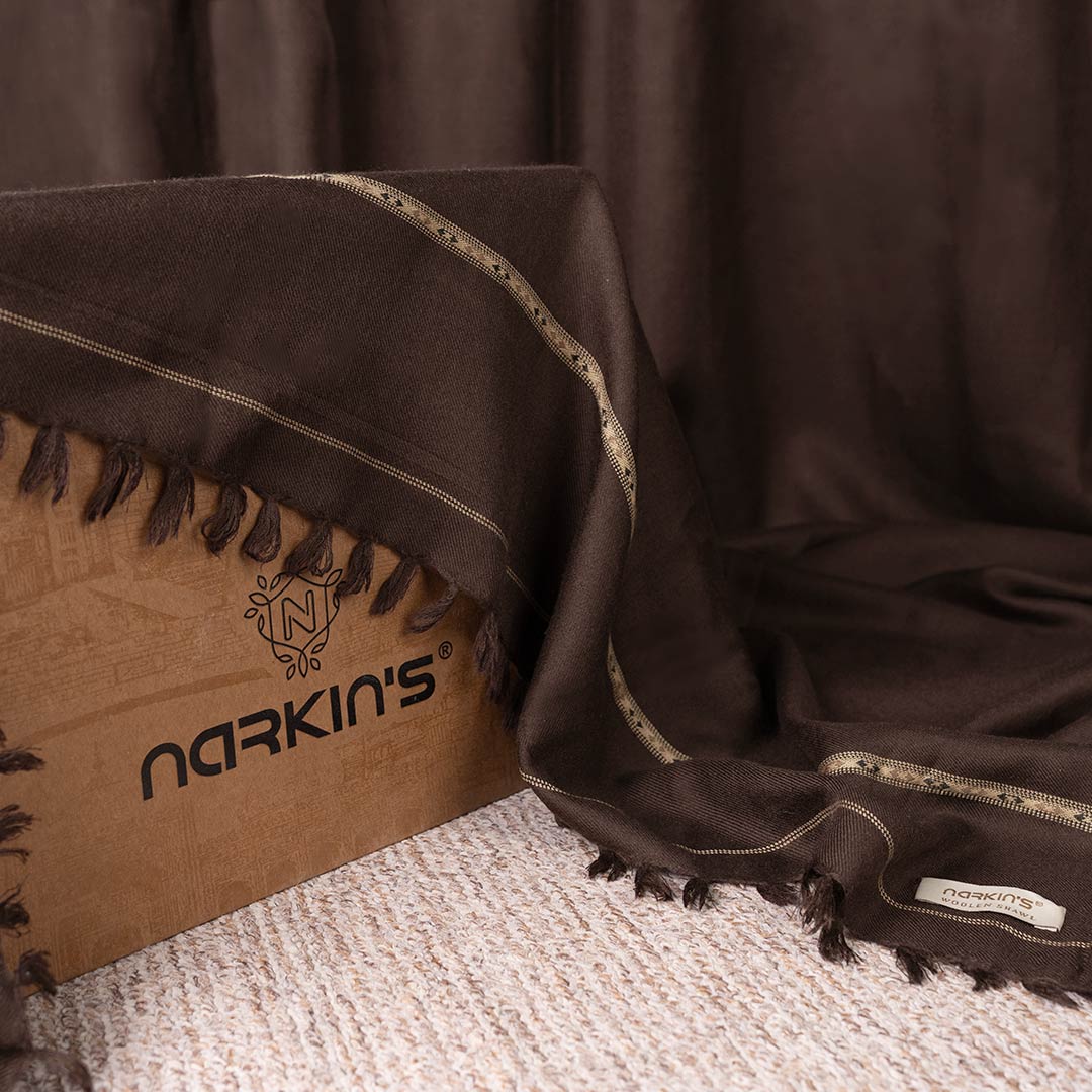 Woolen Shawl - 004 | Chocolate