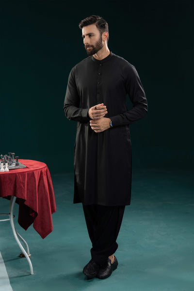 Black - Stitched Shalwar Kameez & Combo - SWSB11