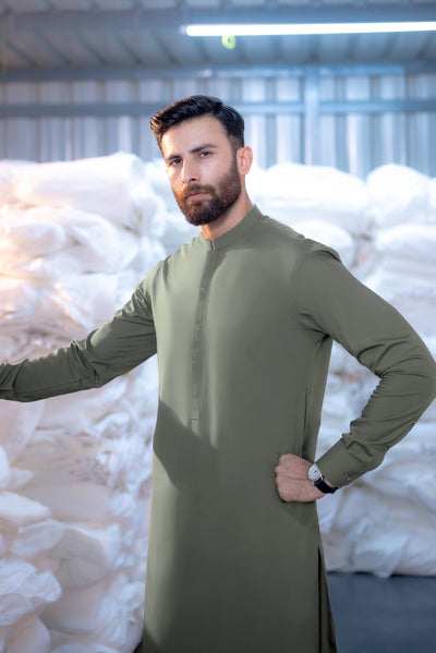 Stitched Shalwar Kameez (SPSB47) Grey
