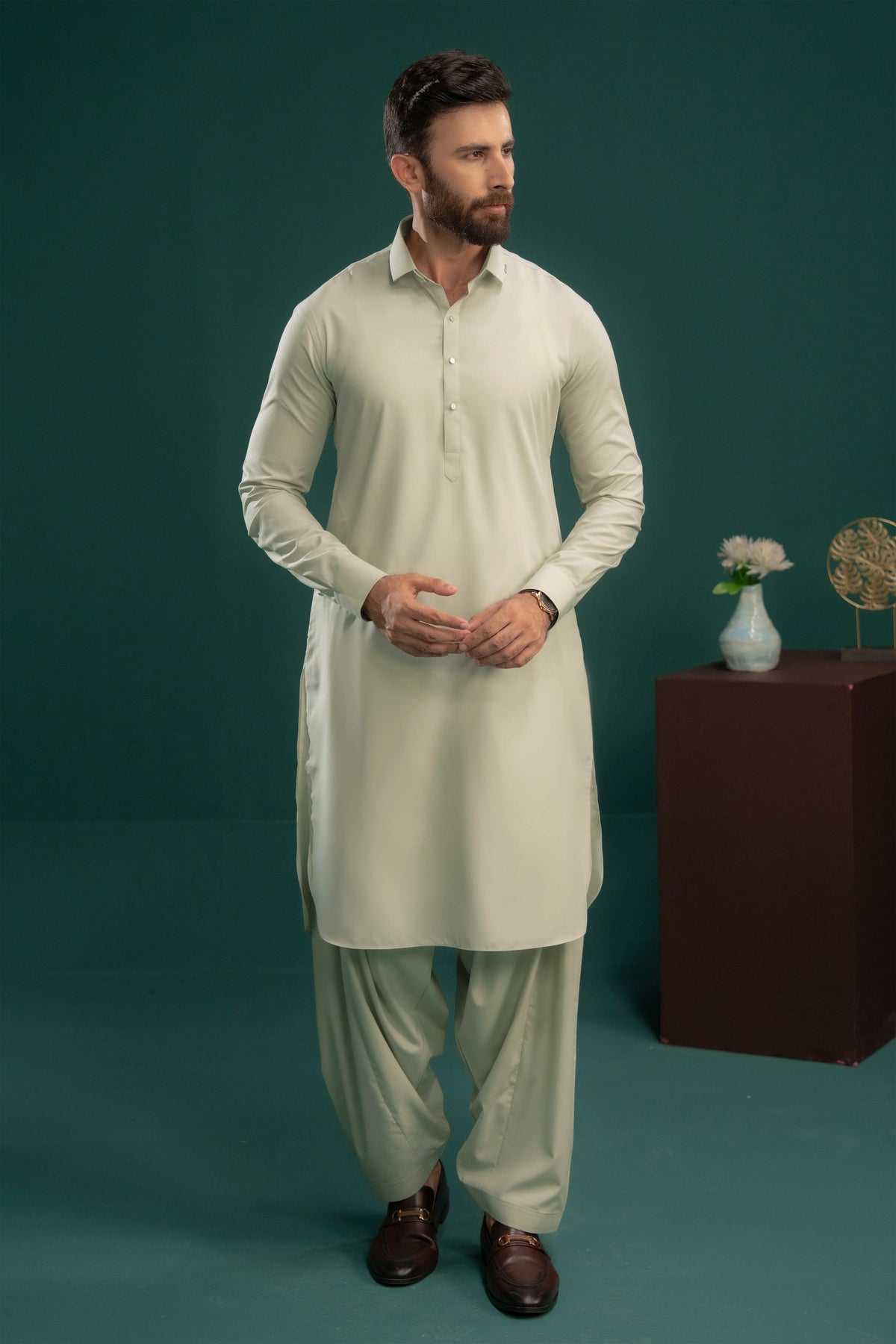 Stone - Stitched Shalwar Kameez - SWSC16