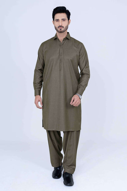 Stitched Shalwar Kameez (SWS22) Olive