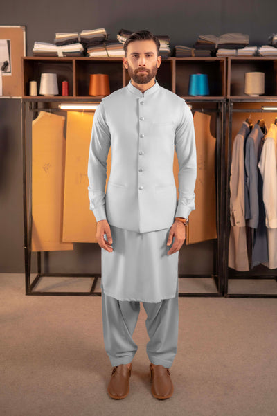 Waist Coat - Silver Grey (NWCS54)