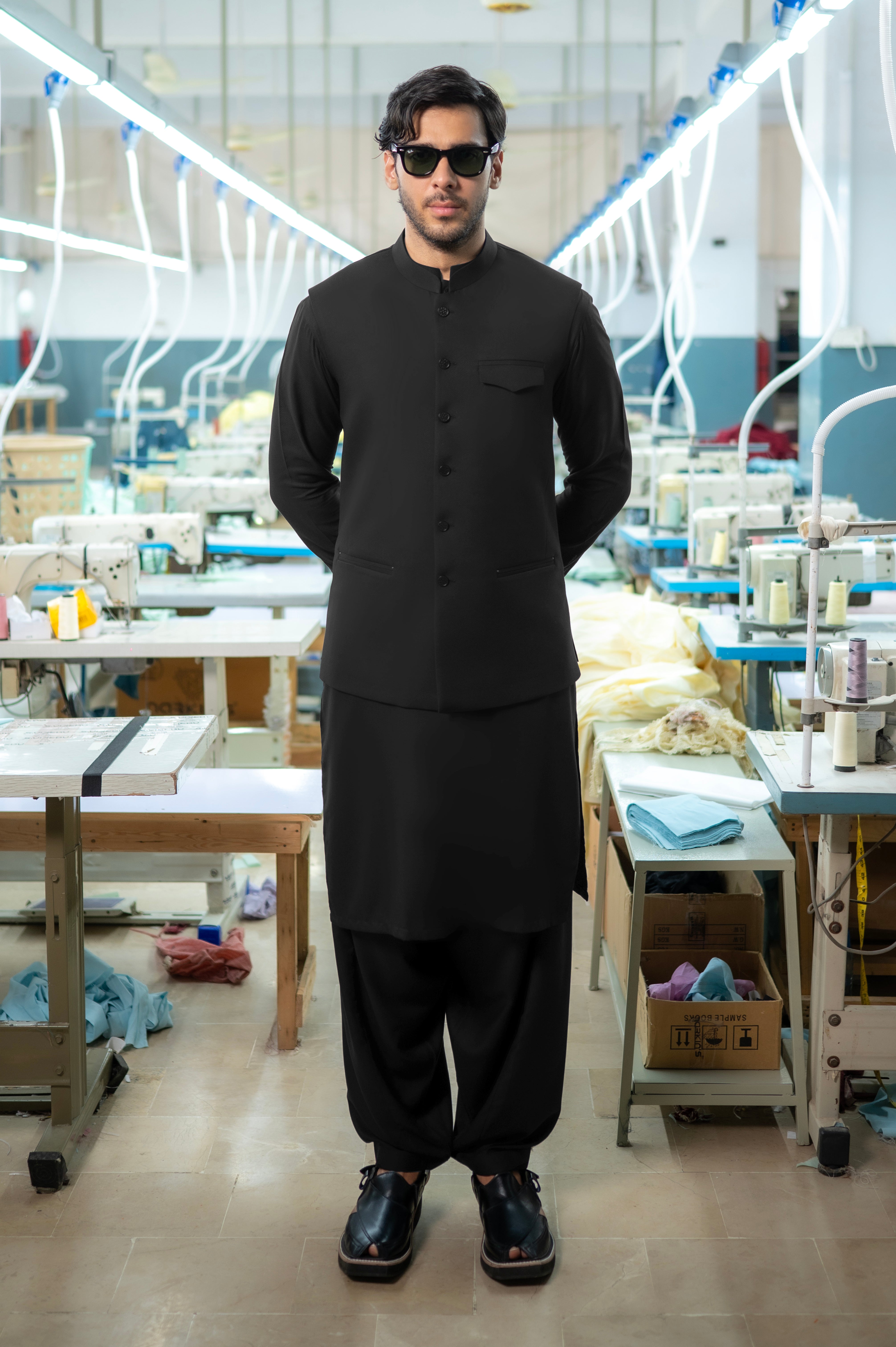 Waist Coat - Black (NWCS53)