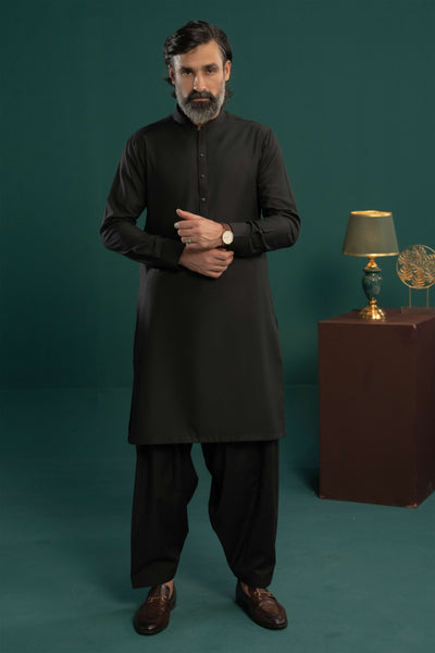 Black - Stitched Shalwar Kameez & Combo - SWSB09