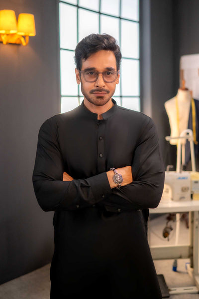 Stitched Shalwar Kameez (SPSB53) Black