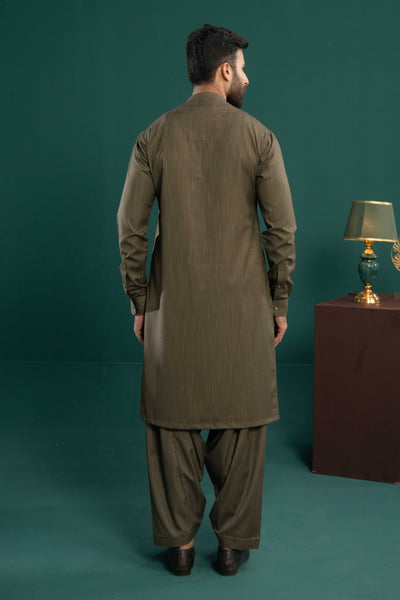Brown - Stitched Shalwar Kameez & Combo - SWSB12