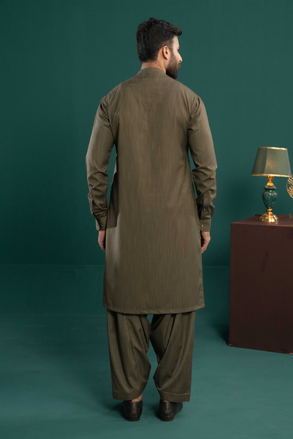 Brown - Stitched Shalwar Kameez & Combo - SWSB12