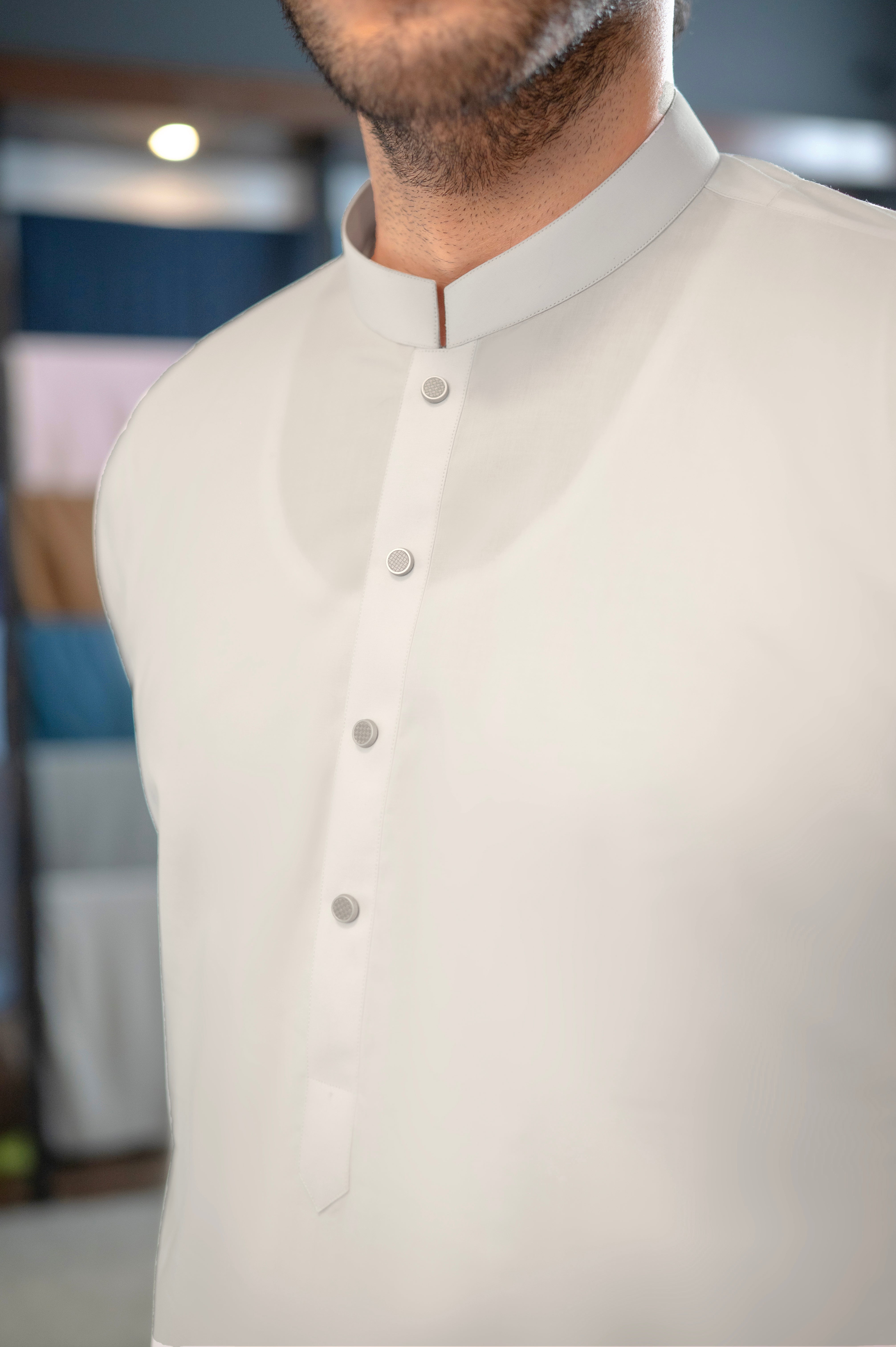 Stitched Shalwar Kameez (SCSB03) White