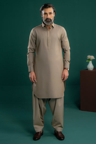 Greyish Blue - Stitched Shalwar Kameez - SWSC21