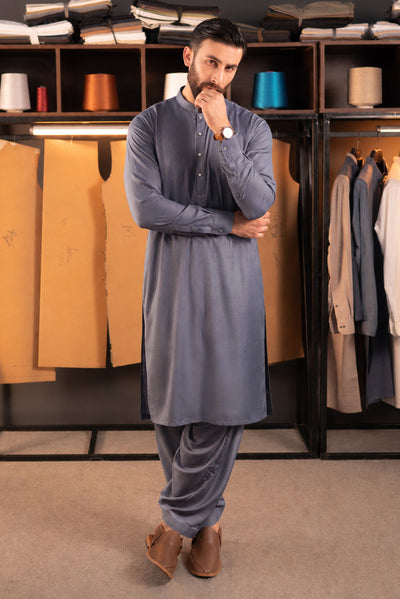 Stitched Shalwar Kameez (SCSB06) Burgundy