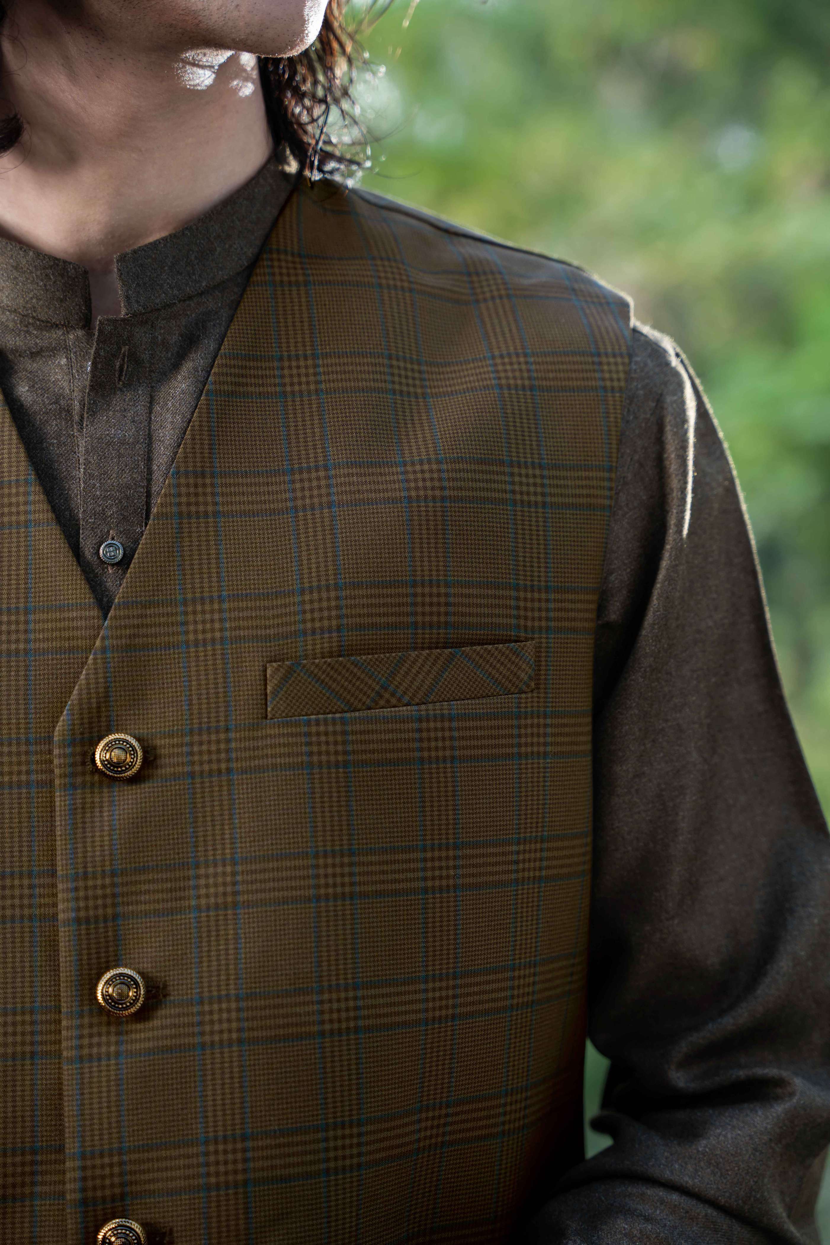 Formal waistcoat for men by Narkin’s in wine color with excellent colorfastness