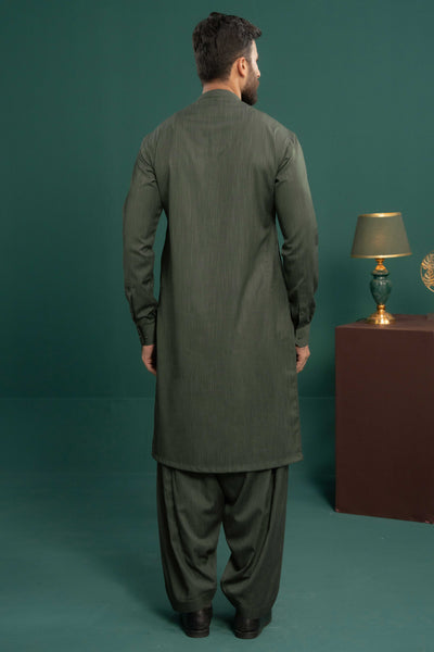 Green - Stitched Shalwar Kameez & Combo - SWSB13