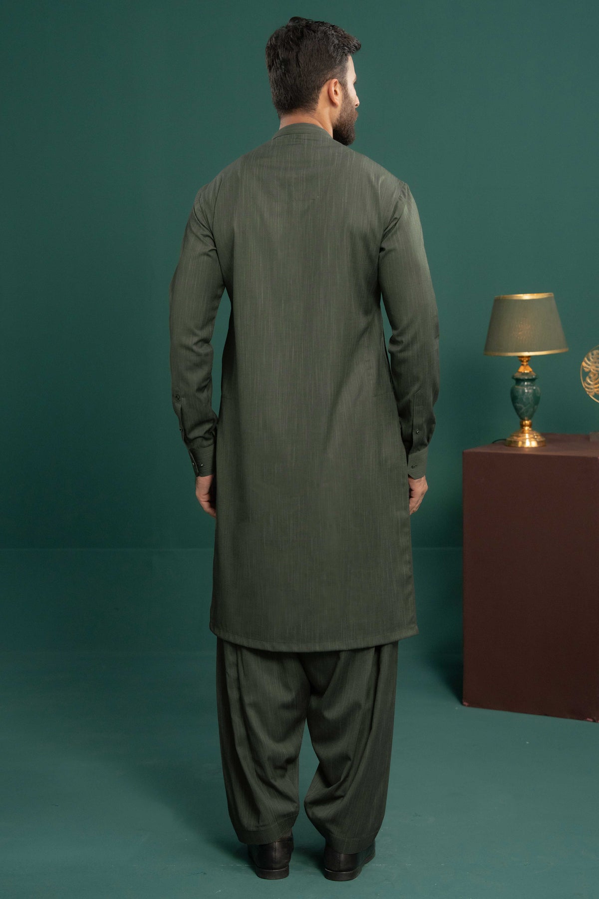 Green - Stitched Shalwar Kameez & Combo - SWSB13