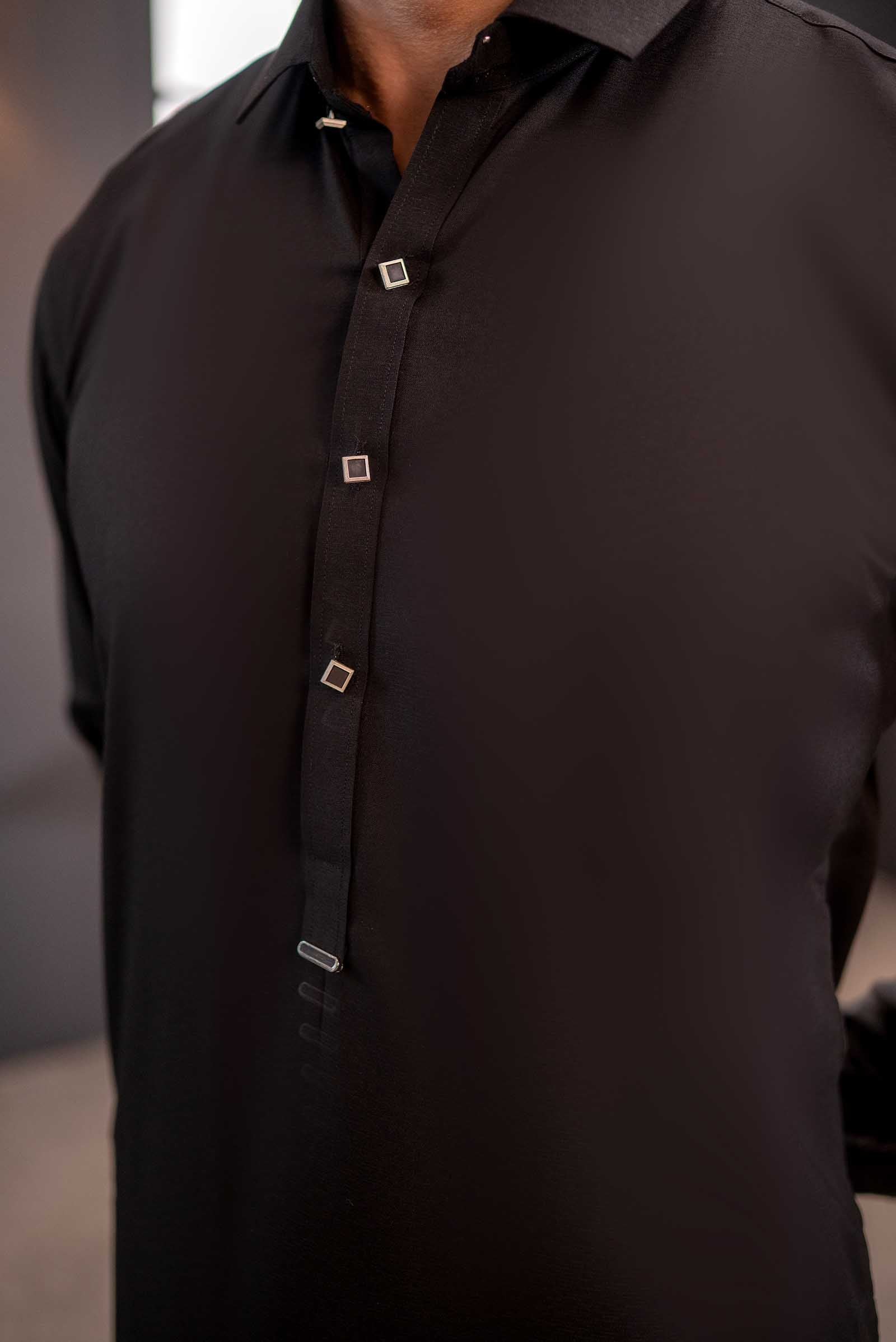 Stitched Shalwar Kameez (SPSC63) Black