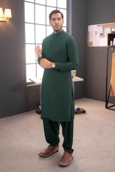Stitched Shalwar Kameez (SPSB43) Green