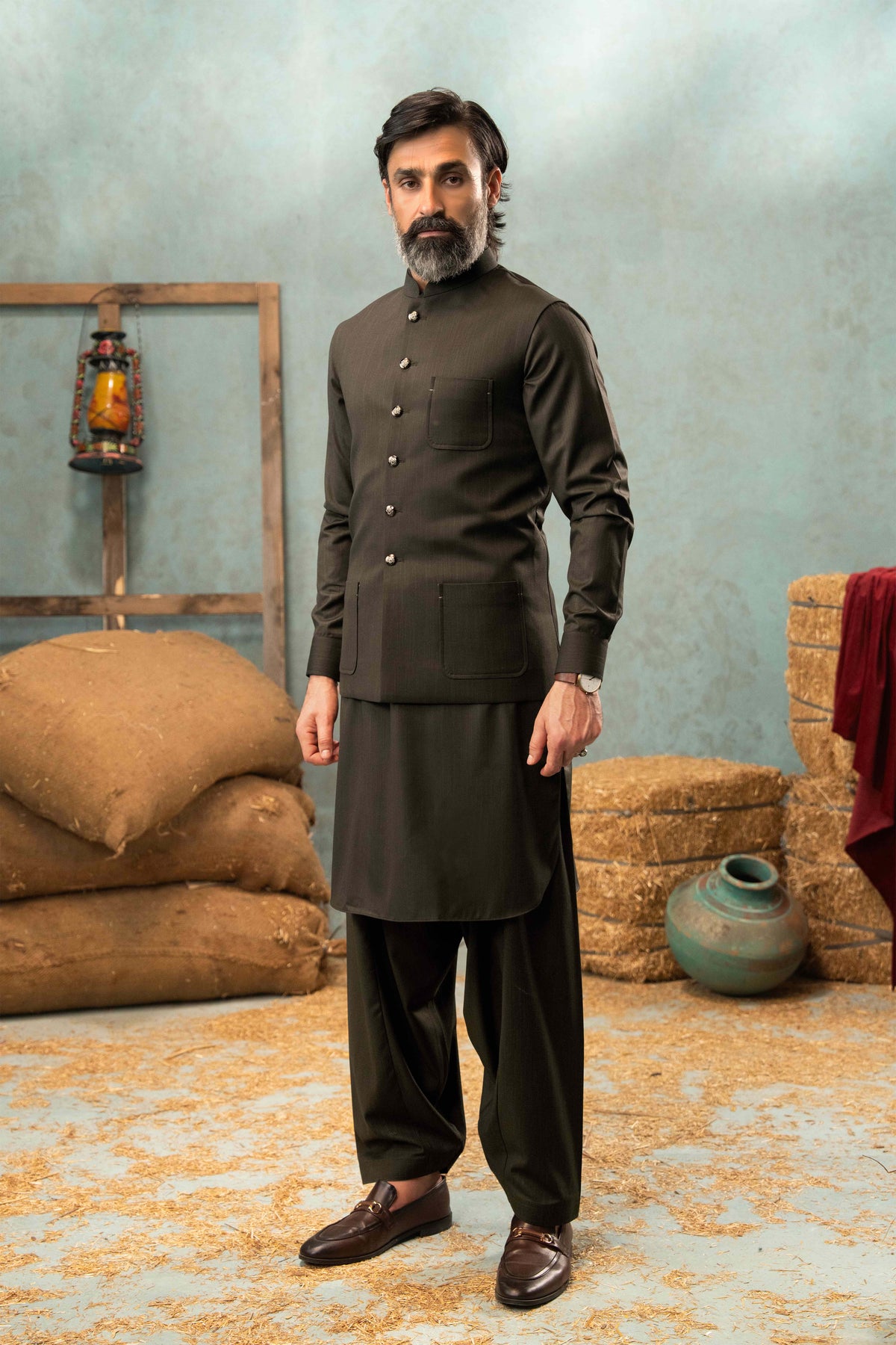 Dark Brown - Waist Coat - NWCS01