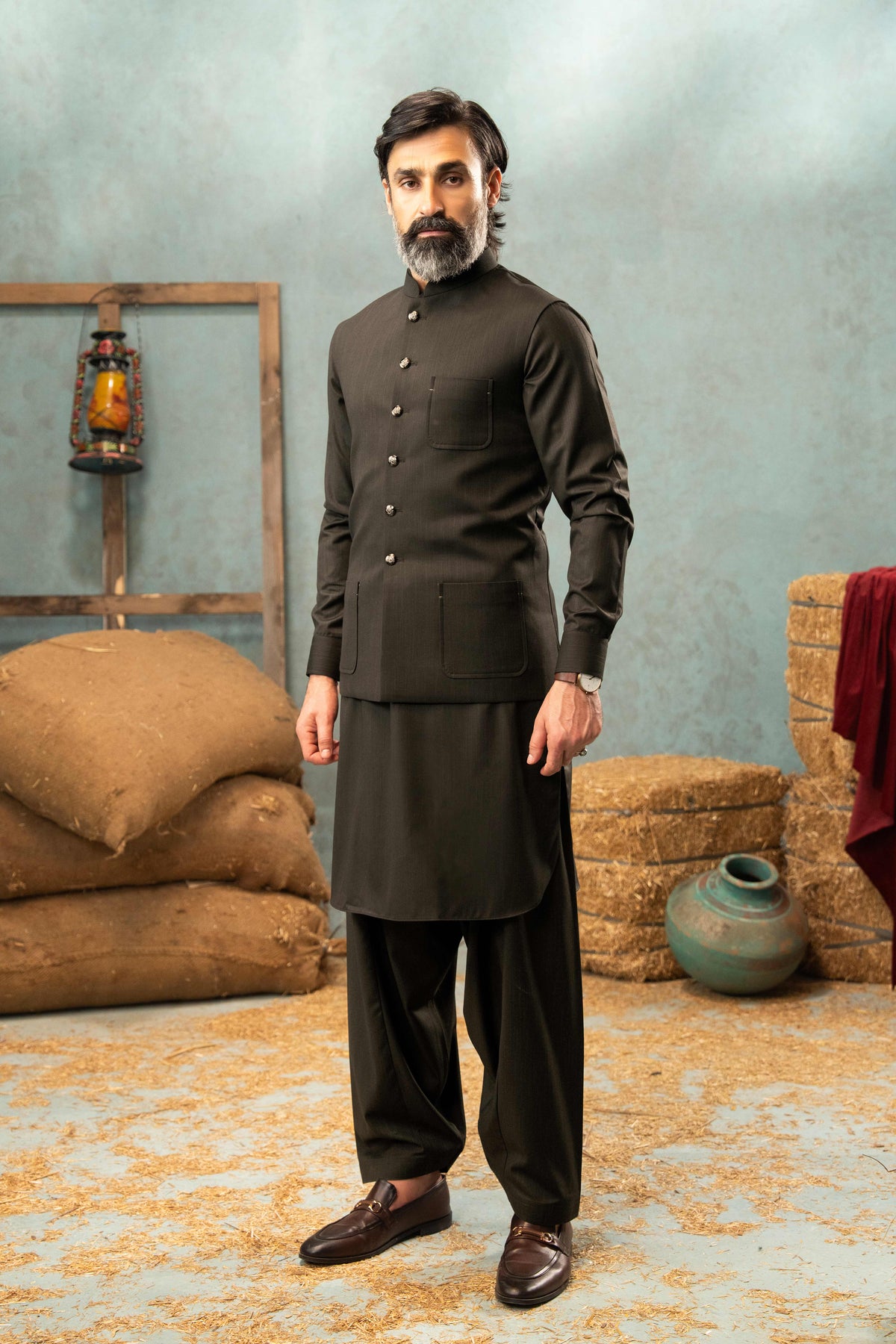Dark Brown - Stitched Shalwar Kameez & Combo - SWSC01