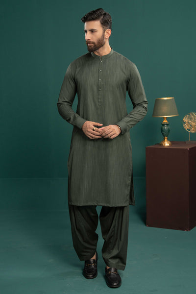 Green - Stitched Shalwar Kameez & Combo - SWSB13