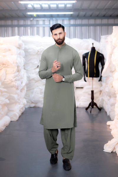 Stitched Shalwar Kameez (SPSB47) Grey
