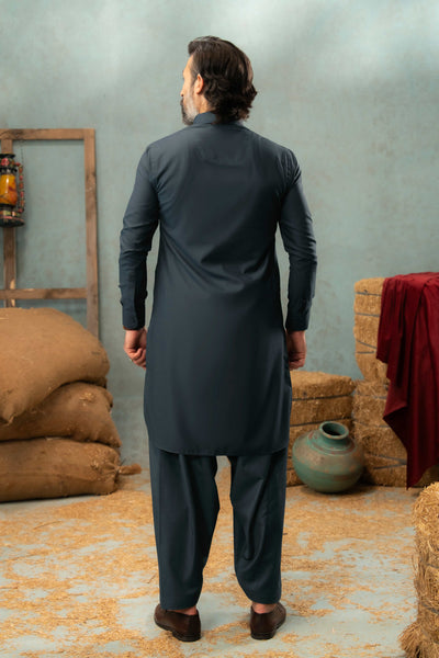 Navy Blue - Stitched Shalwar Kameez - SWSC04