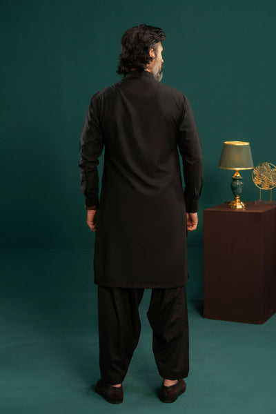 Black - Stitched Shalwar Kameez & Combo - SWSB09