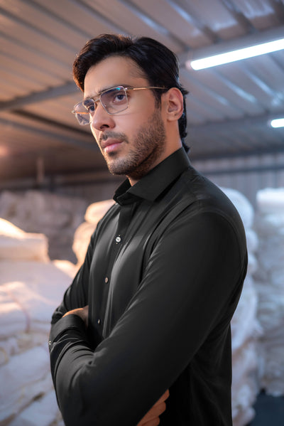 Stitched Shalwar Kameez (SPSC59) Black