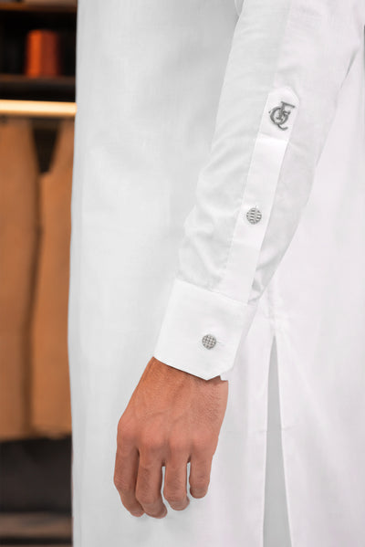 Stitched Shalwar Kameez (SCSB07) White