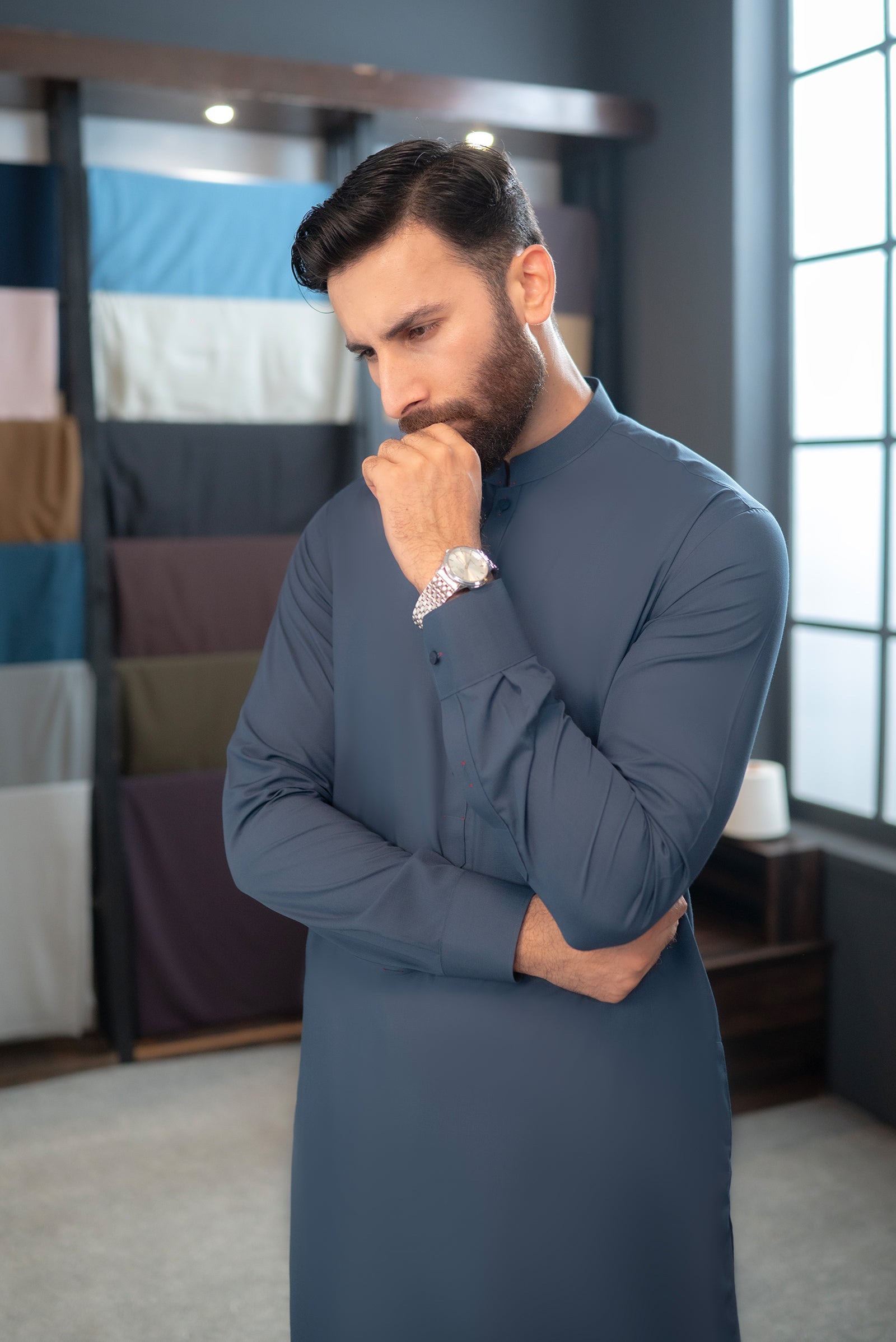 Stitched Shalwar Kameez (SPSB49) Turk Blue