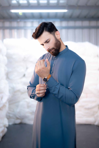 Stitched Shalwar Kameez (SPSB46) Royal Blue