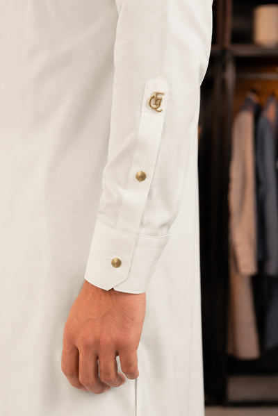 Stitched Shalwar Kameez (SPSB70) Off White