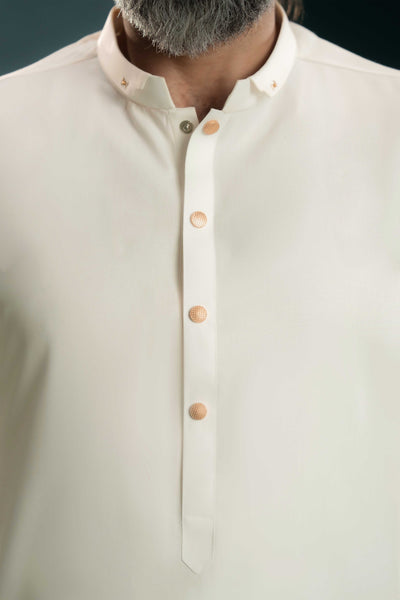 Off White - Stitched Shalwar Kameez & Combo - SWSB10