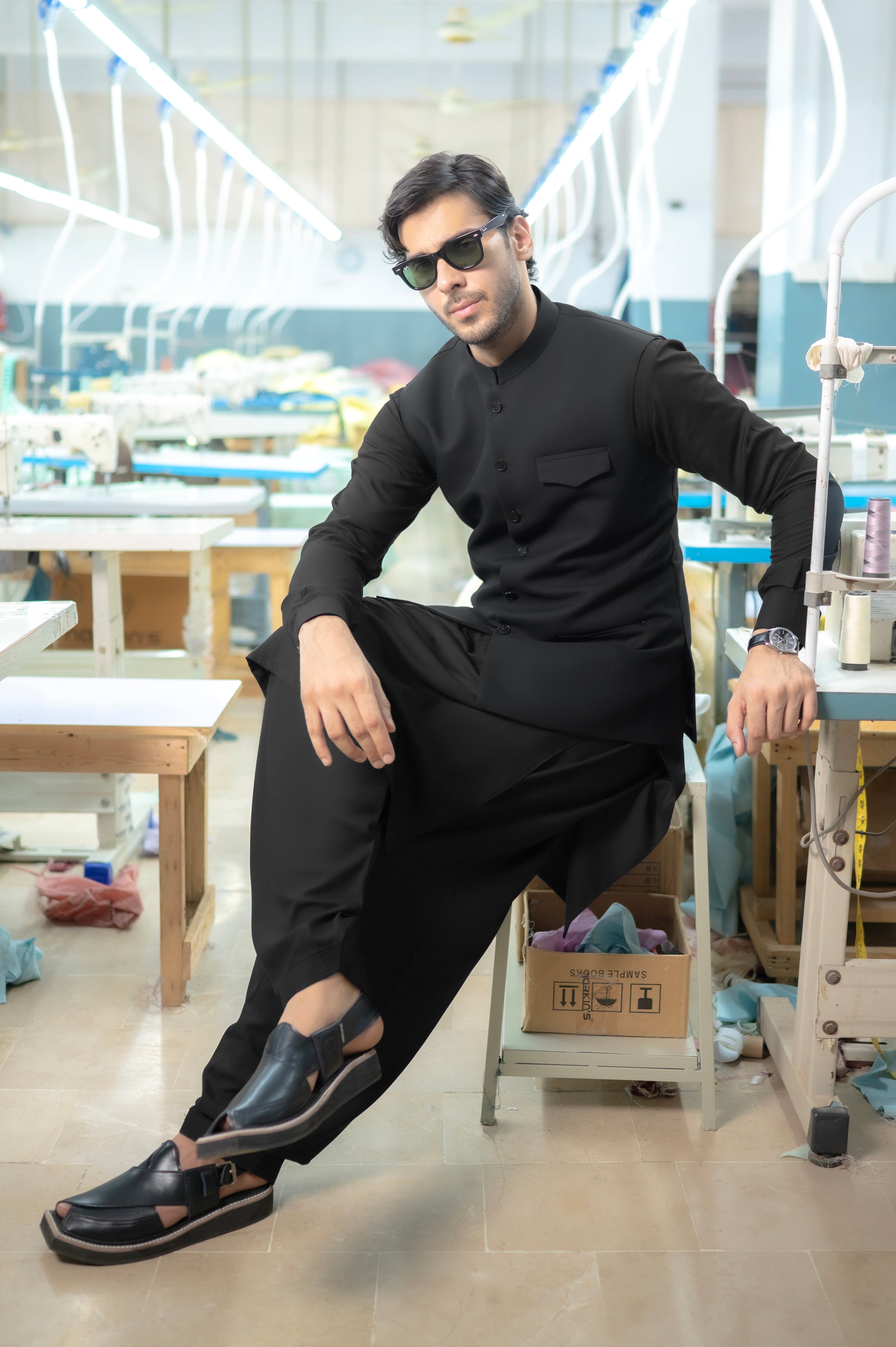 Waist Coat - Black (NWCS53)