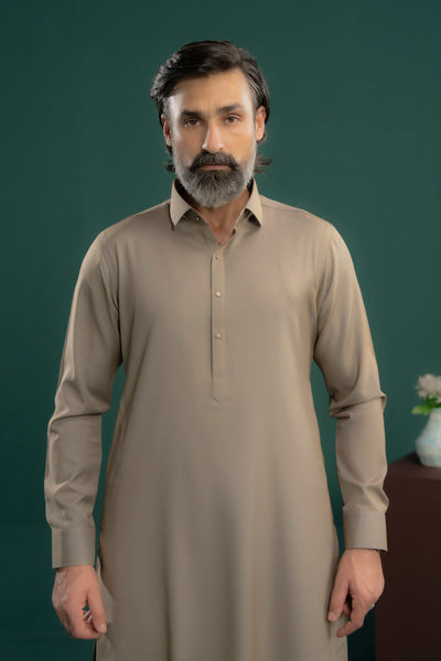 Greyish Blue - Stitched Shalwar Kameez - SWSC21