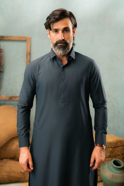 Navy Blue - Stitched Shalwar Kameez - SWSC04