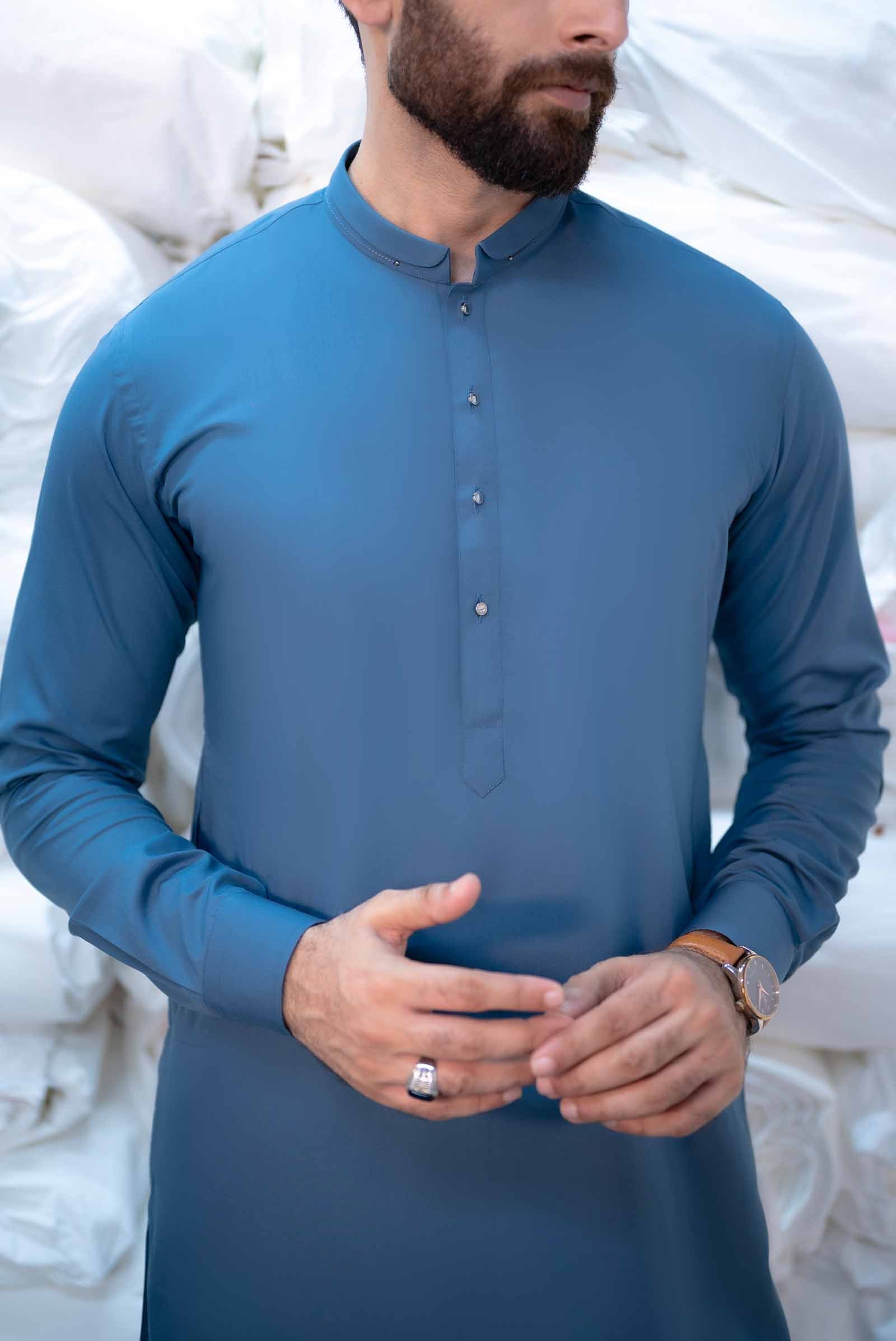 Stitched Shalwar Kameez (SPSB46) Royal Blue