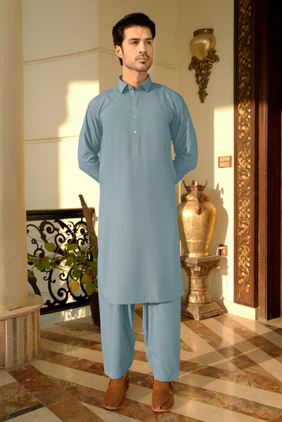 Stitched Shalwar Kameez (SPSC27) Light Blue