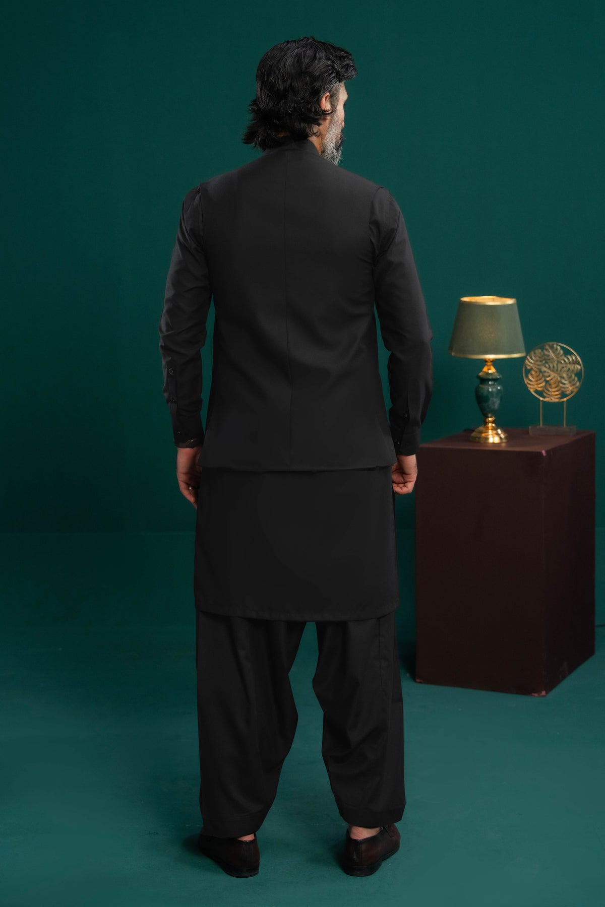 Black - Waist Coat - NWCS09