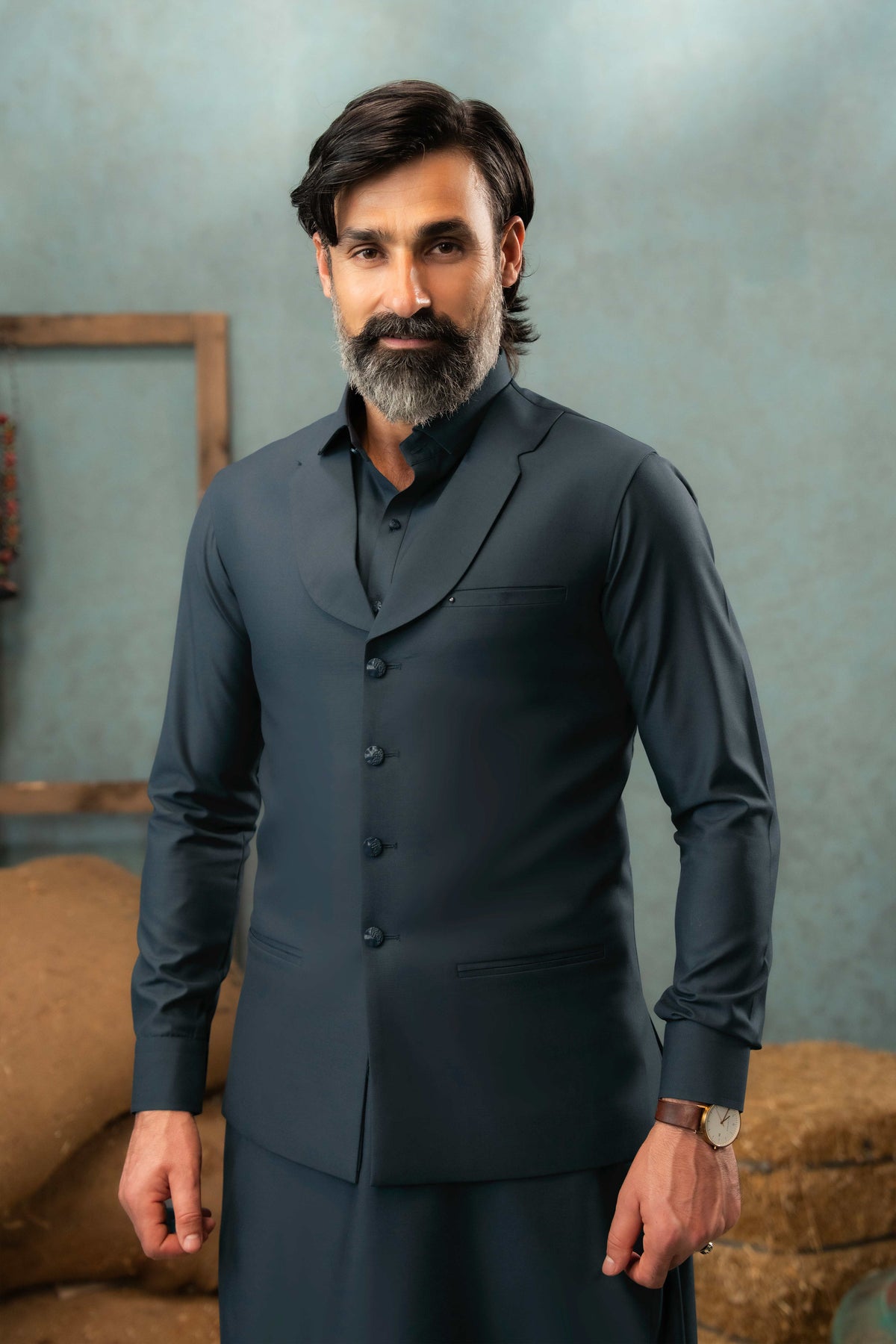 Navy Blue - Stitched Shalwar Kameez - SWSC04