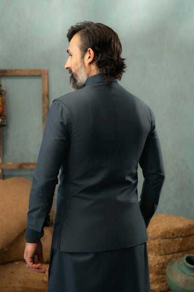 Navy Blue - Stitched Shalwar Kameez - SWSC04