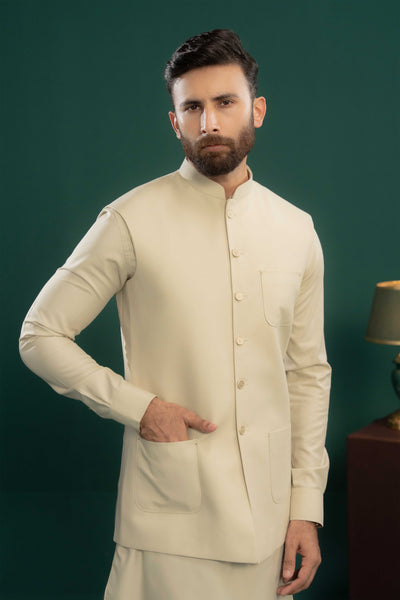 Beige - Stitched Shalwar Kameez & Combo - SWSB06