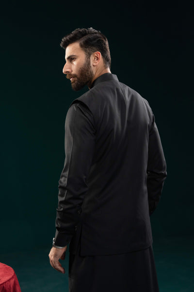 Black - Waist Coat - NWCS11
