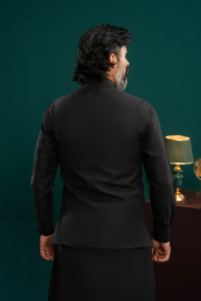 Black - Waist Coat - NWCS09