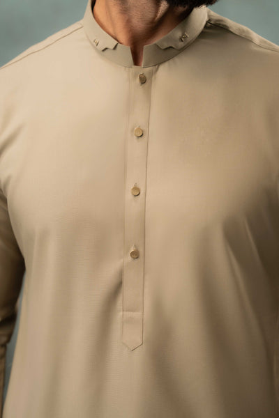Khaki - Stitched Shalwar Kameez & Combo - SWSB08