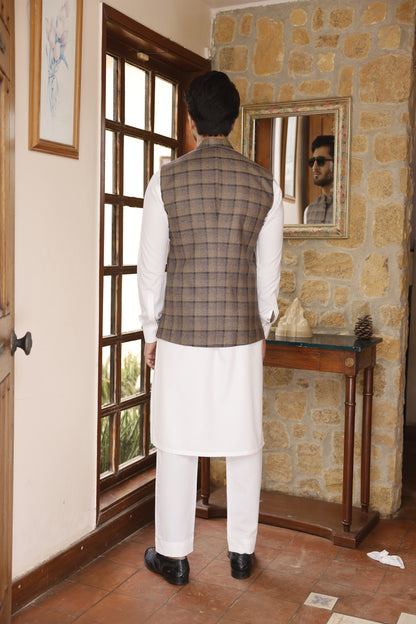 Suiting Fabric 10 - (Brown) 2.25 Mtr