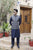 Rang-e-Mehfil 10 - 3Pc Suiting (Navy Blue)
