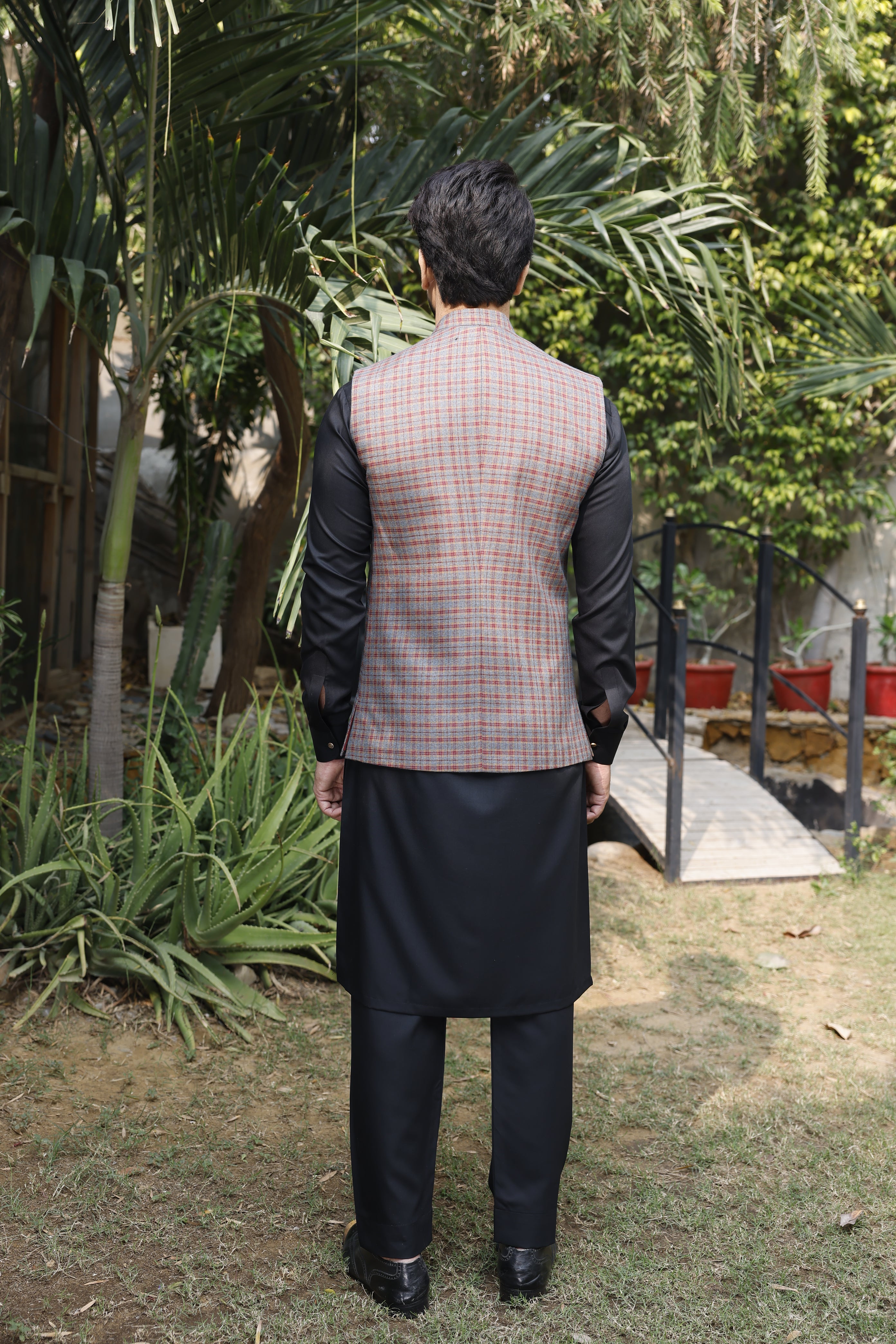 Suiting Fabric 10 - (Grey & Brown) 2.25 Mtr