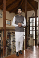 Rang-e-Mehfil 06 - 3Pc Suiting (Off White)