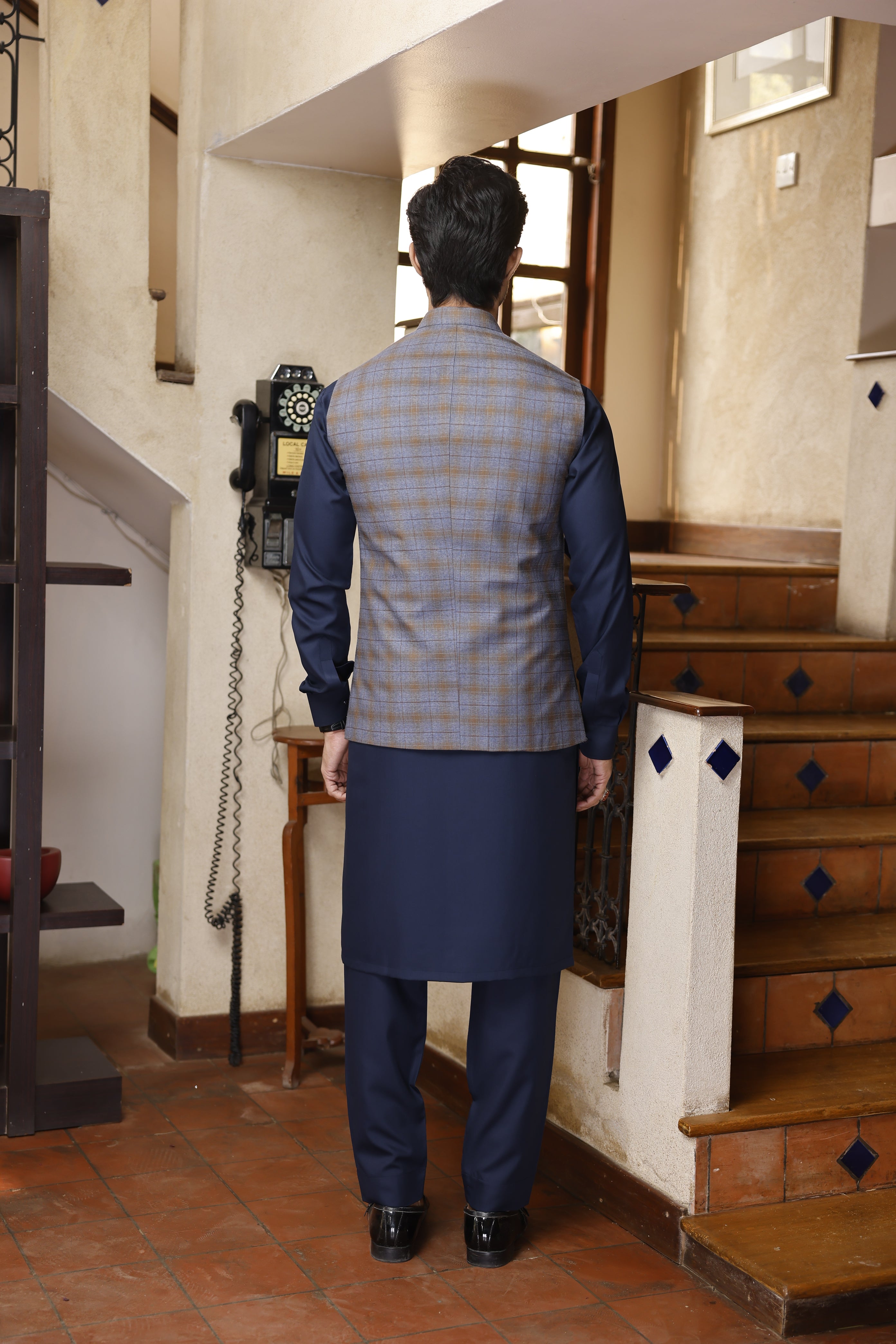 Suiting Fabric 18 - (Blue) 2.25 Mtr