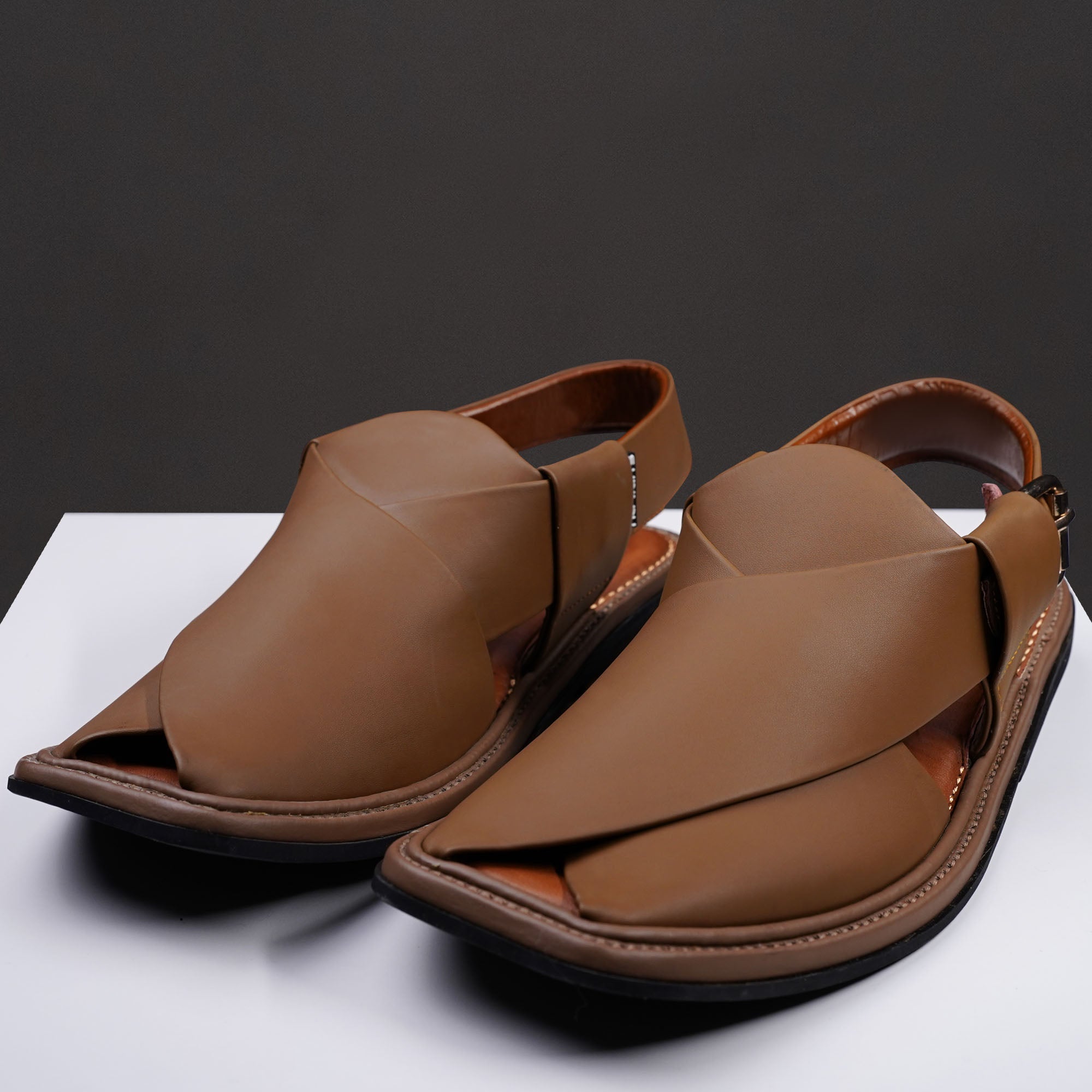 Peshawari Sandal - Light Brown (PMC14)